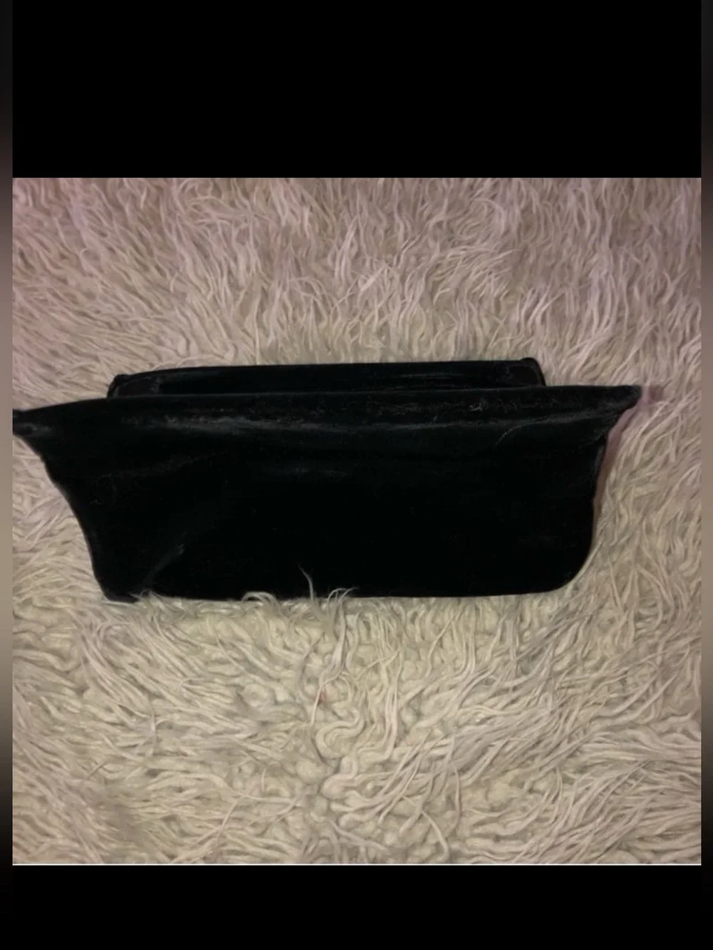 Mid-century 1950s Bobbie Jerome black velvet clutch